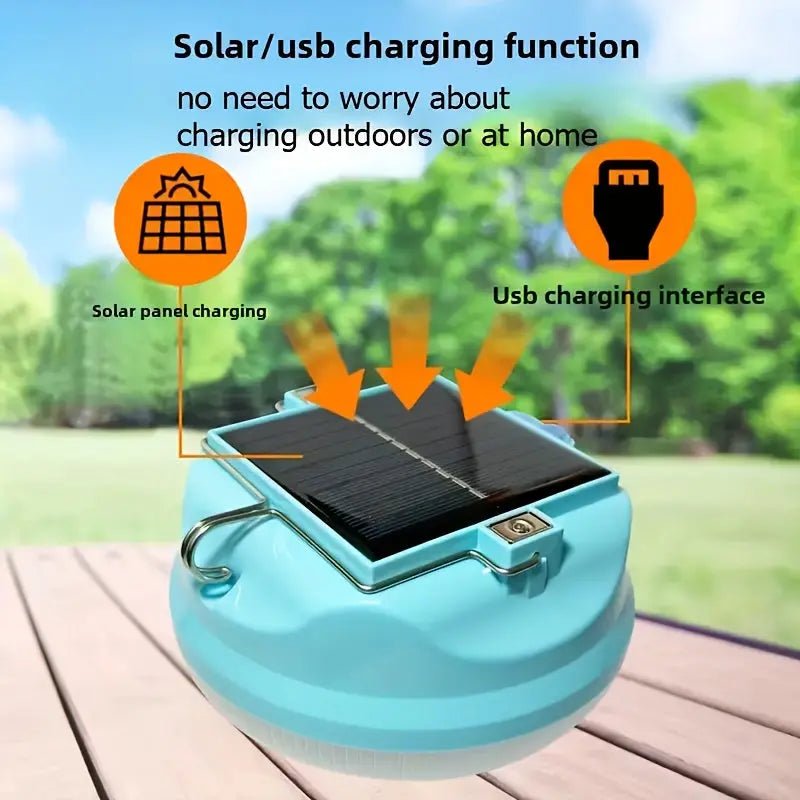 NNETM Adjustable LED Solar Bulb with Built-in Battery (3-Gear)-4