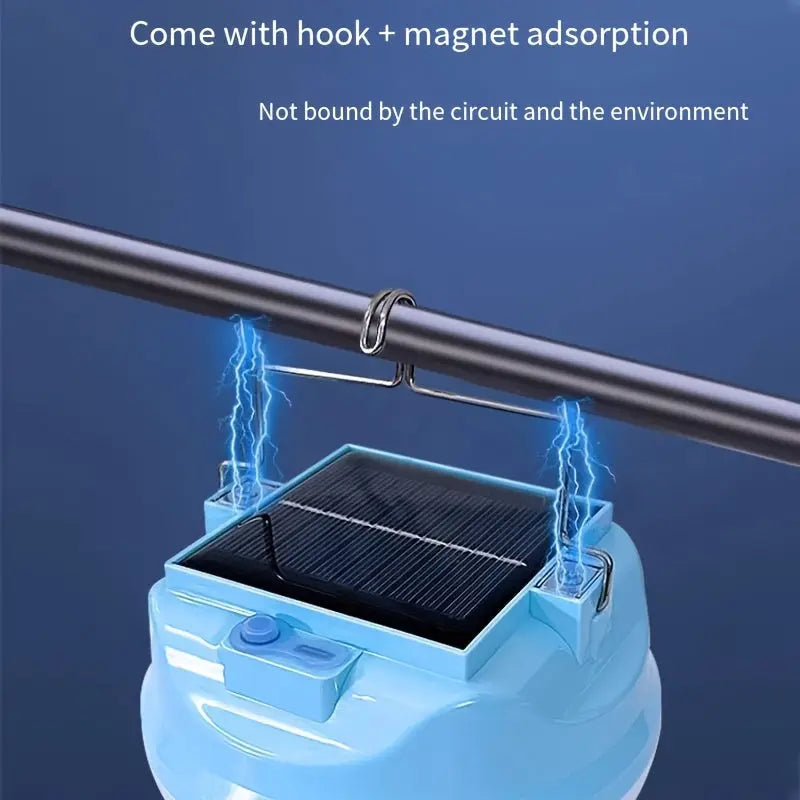 NNETM Adjustable LED Solar Bulb with Built-in Battery (3-Gear)-1
