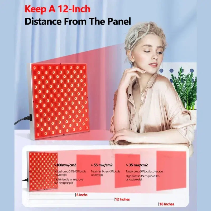 LED Red Light Therapy Panel Lamp: Facial Anti-Aging, Skin Care-1