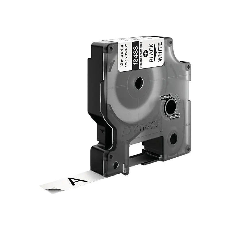 NNEDSZ DYMO Black on White 12mm Tape-0