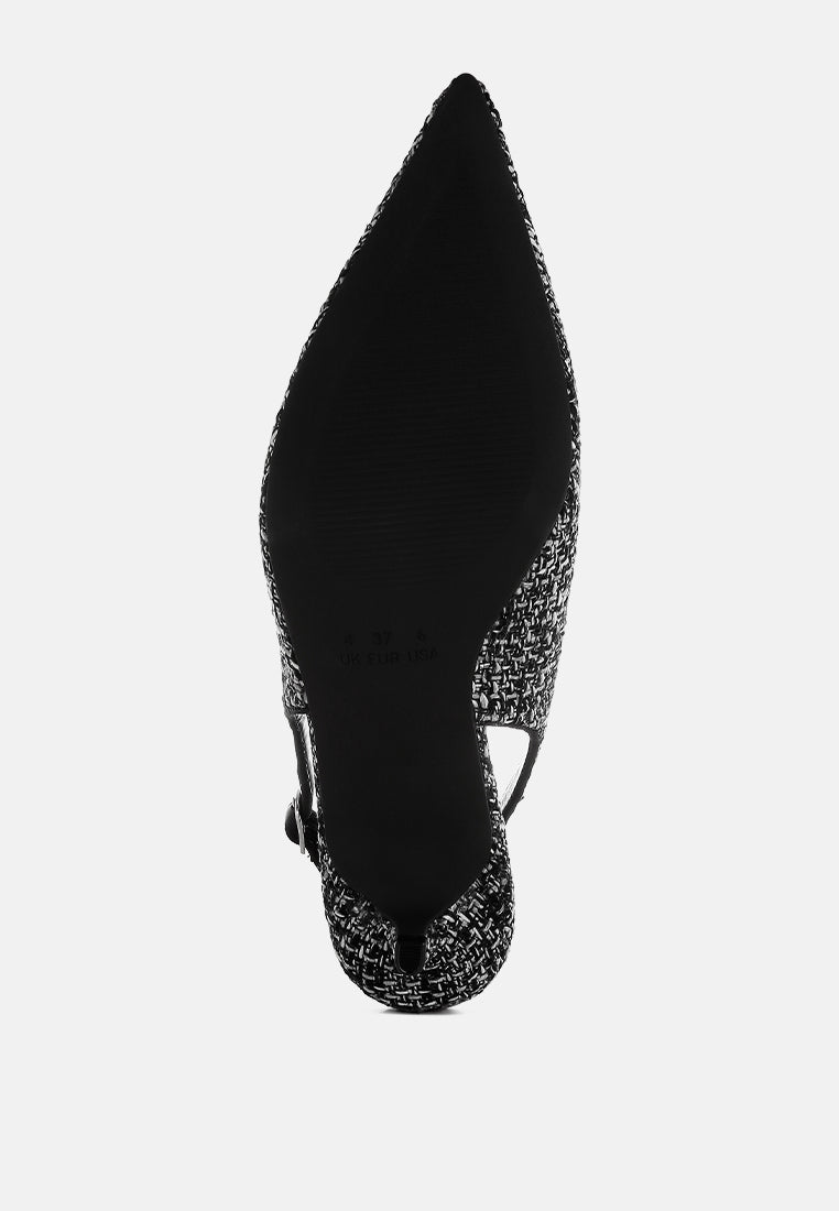 Zehra Boucle Slingback Pumps-4