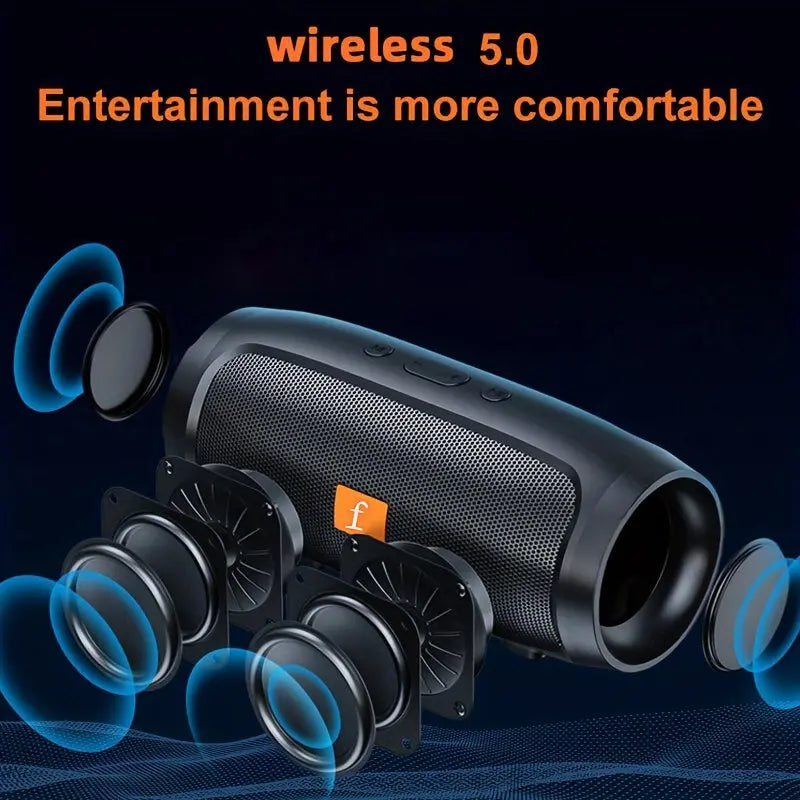 NNETM Outdoor Dual-Channel Heavy Bass Wireless Speaker-4