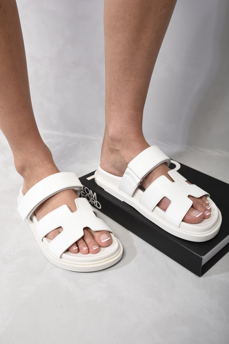 Cut Out Strappy Slip On Flats-6