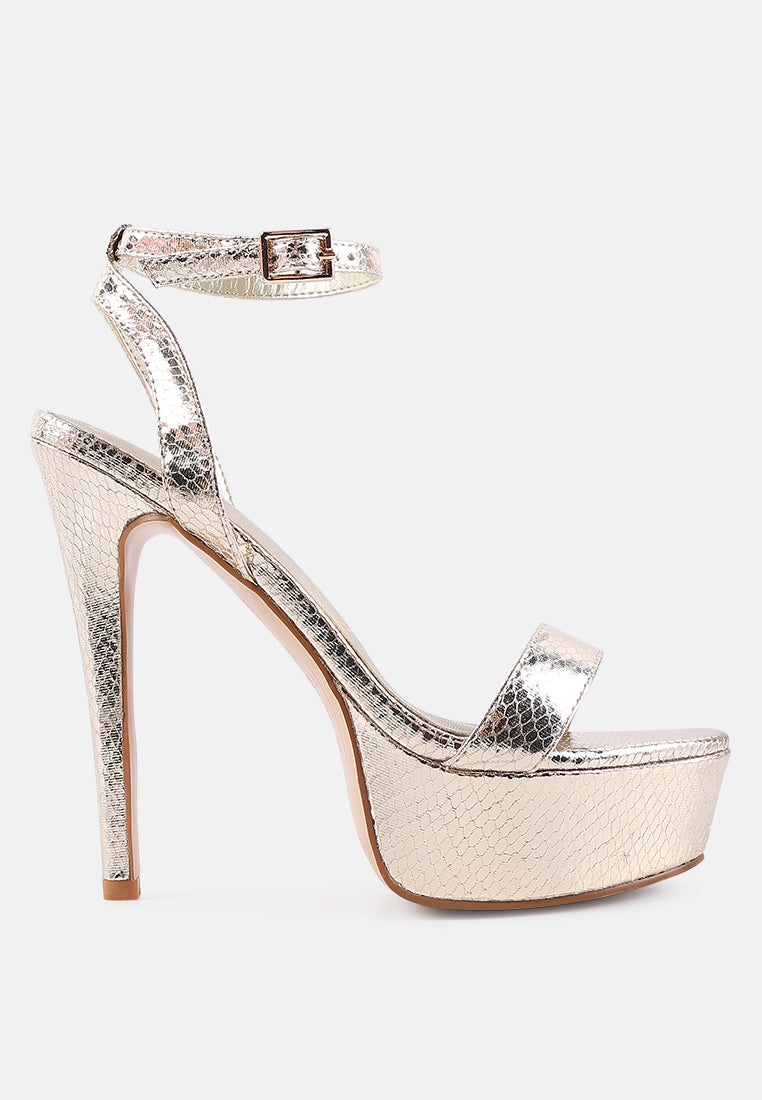 Queen Bee Rhinestone Heeled Sandals-5