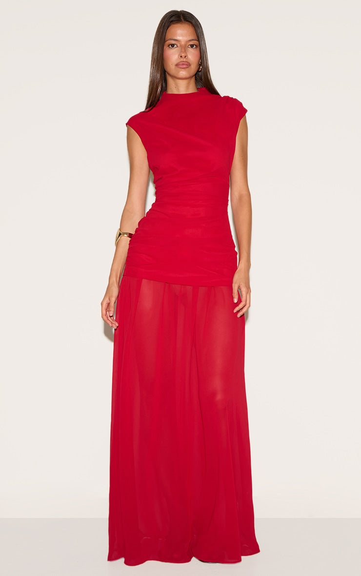 https://cdn-img.prettylittlething.com/3/b/a/f/3baffb19348992fdfecc36e4ff74d57e919aa778_CNM7935_1_red_chiffon_ruched_dropped_waist_sleeveless_maxi_dress.jpg