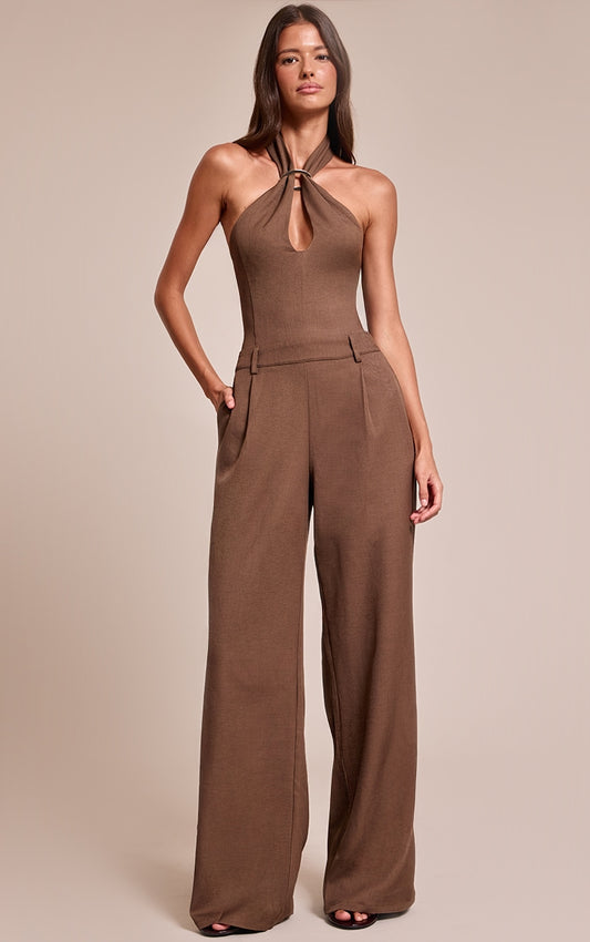 https://cdn-img.prettylittlething.com/4/4/3/5/4435cc81d49ca52f9f3a270447ca2cd61ebeaaaa_CNO0443_1_chocolate_woven_halterneck_trim_wide_leg_jumpsuit.jpg