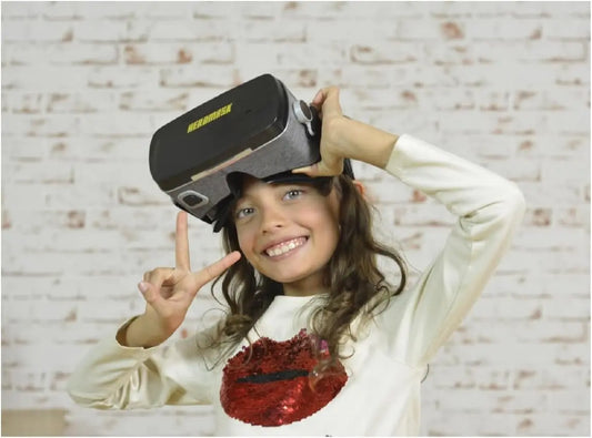 Heromask: VR Headset for Kids + Maths educational games [times tables subtraction…] for kids 5 6 7 8…12 years old [Fun games] VR Maths set [3D glasses] Cool for girls and boys Learning toys Vanlei Collections