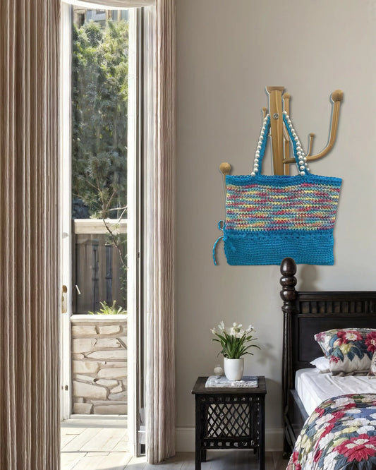 Vanessa bag crocheted with pearls Vanlei Collections
