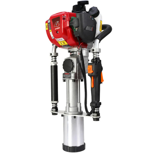 NNEMB 38cc 4-Stroke 40cc Petrol Post Driver-with Carry Case & 3 Piling Sleeves-0