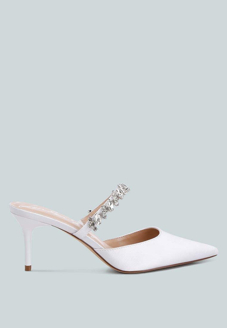 Sena Diamante Stiletto Mules Sandals-0