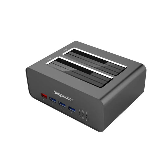 NNEDSZ SD352 USB 3.0 to Dual SATA Aluminium Docking Station with 3-Port Hub and 1 Port 2.1A USB Charger-0