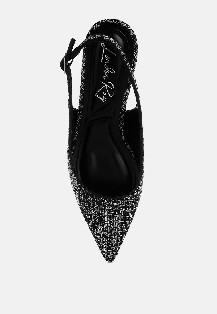 Zehra Boucle Slingback Pumps-3