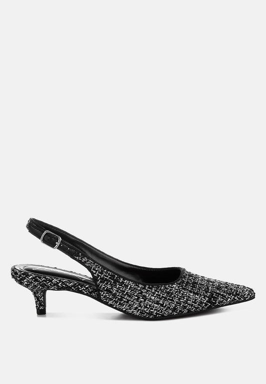 Zehra Boucle Slingback Pumps-0