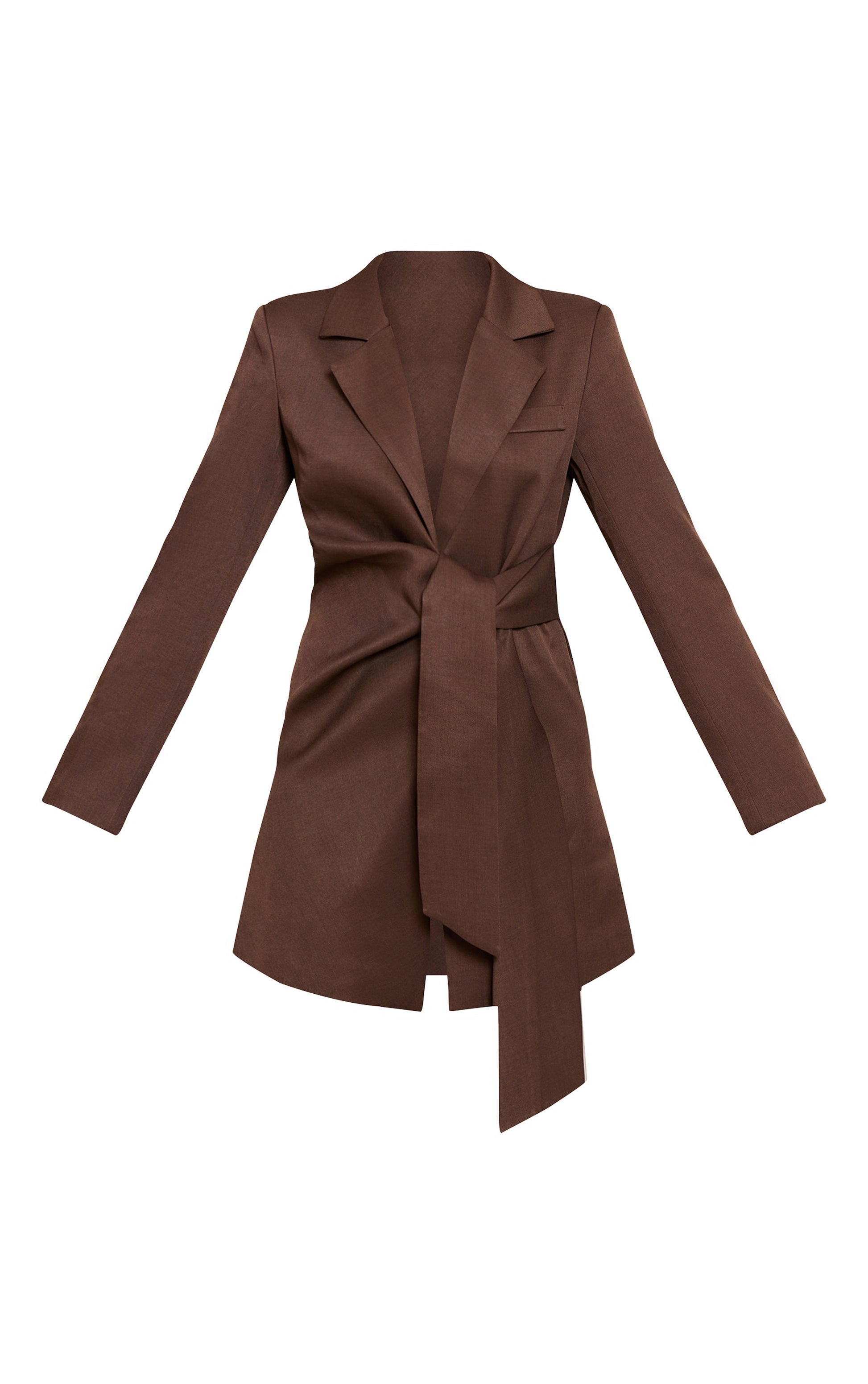 https://cdn-img.prettylittlething.com/f/4/7/7/f477a34c0e699f04d20d8f8f9c705918af31c28f_CNO3347_5_chocolate_woven_blazer_side_tie_mini_dress.jpg
