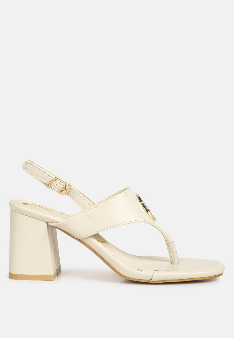 Monde Block Heel Thong Sandals-5