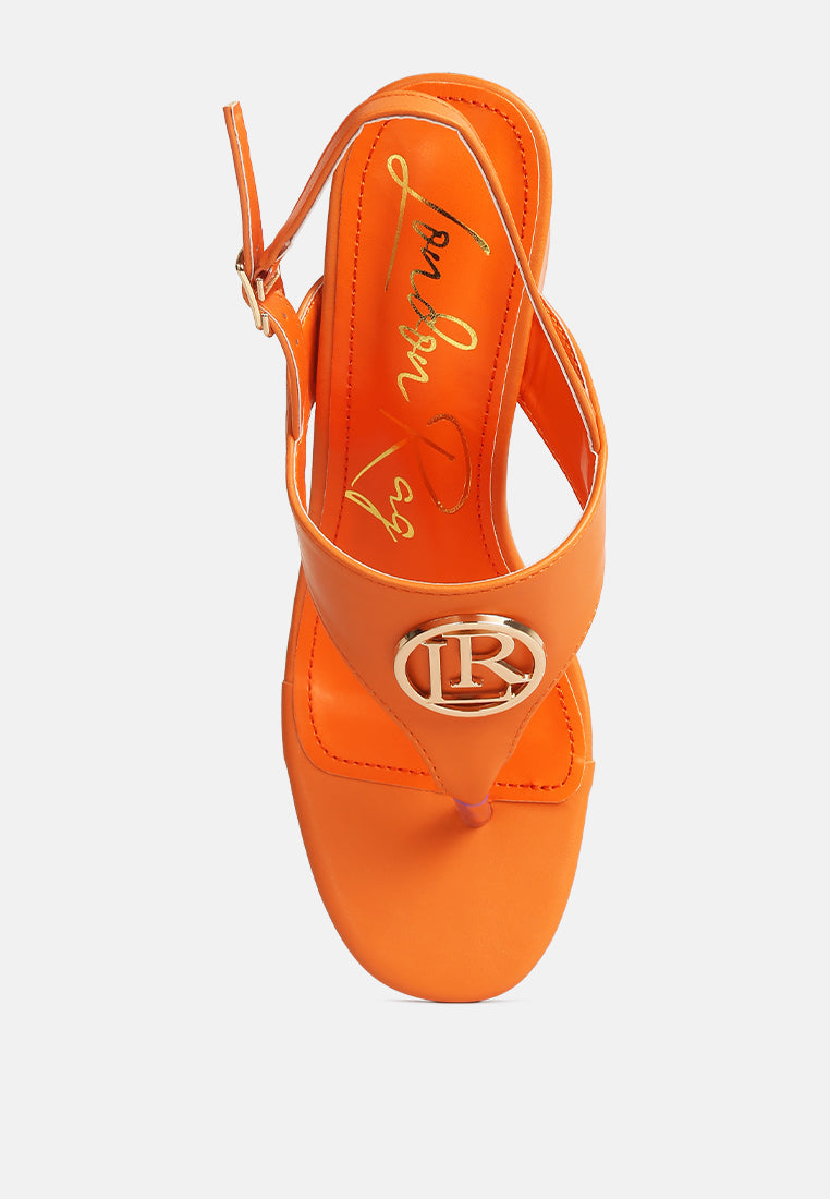 Monde Block Heel Thong Sandals-3