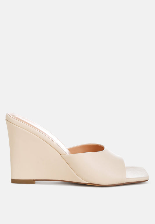 Shiloy Recycled Faux Leather Wedge Sandals-0