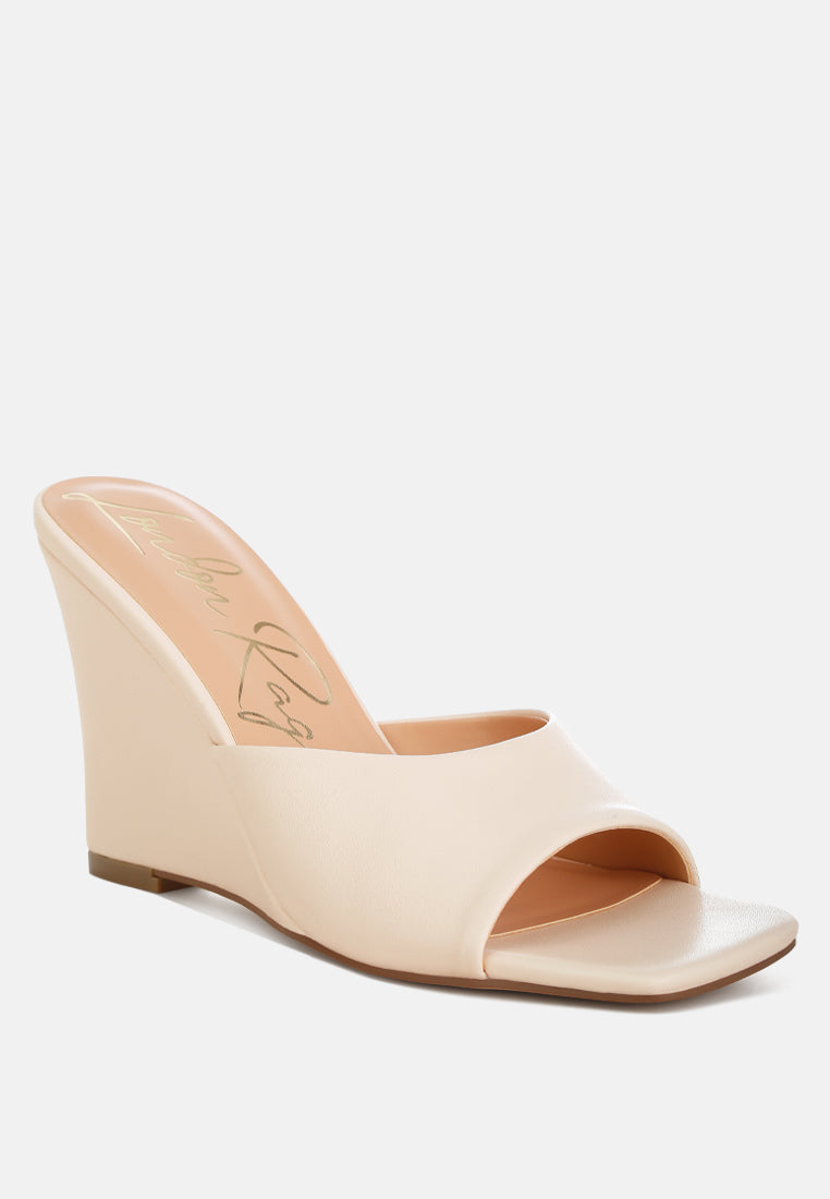 Shiloy Recycled Faux Leather Wedge Sandals-1