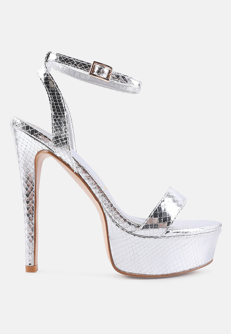 Queen Bee Rhinestone Heeled Sandals-2