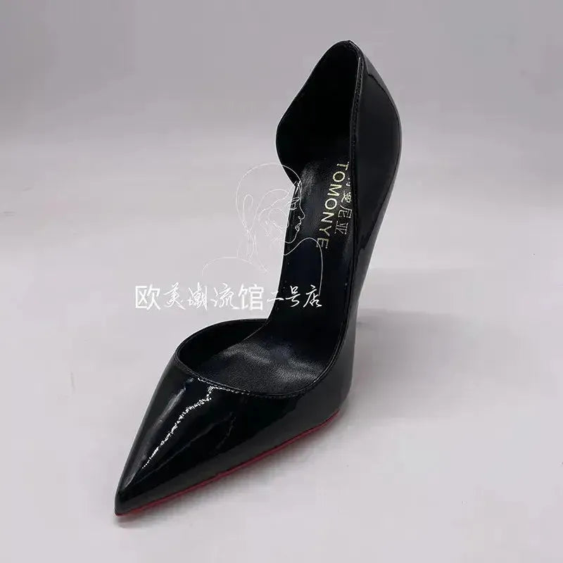 Ultra Thin 12Cm Heel Lady Shoes Pumps-2