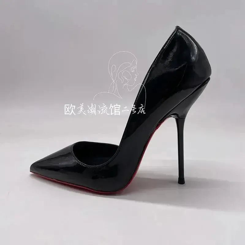 Ultra Thin 12Cm Heel Lady Shoes Pumps-4