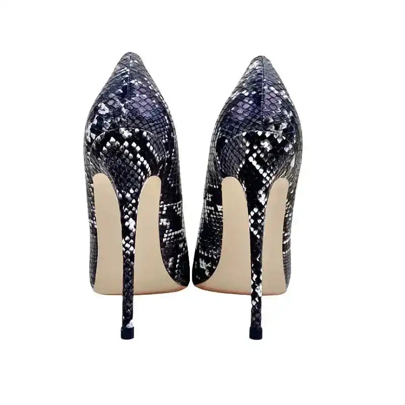 Venomous Charm Pumps - Snake Skin Heels-1