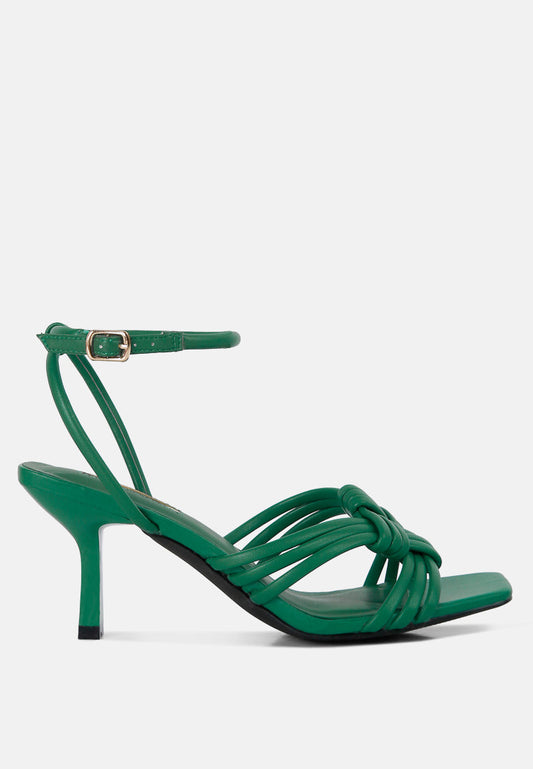 Weekend Pick Box Knot Pin Heel Sandals-0